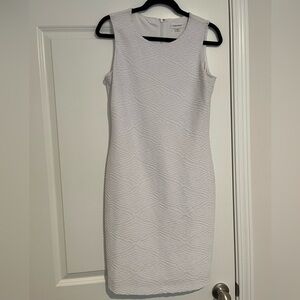 White Calvin Klein Midi Dress